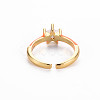 Brass Enamel Cuff Rings RJEW-T016-30D-NF-2