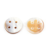 Natural Freshwater Shell Buttons SHEL-N032-216-4