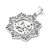 Non-Tarnish Eid Mubarak 201 Stainless Steel Pendants STAS-U003-12P-2