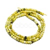 Natural Yellow Turquoise(Jasper) Beads Strands G-P457-B01-47-3