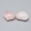 Natural Rose Quartz Heart Palm Stone G-F637-11K-2