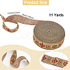 Ethnic Style Polyester Jacquard Ribbon OCOR-WH0079-19A-2