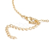 Brass Enamel Pendant Necklaces NJEW-P257-01G-4