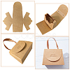 Foldable Kraft Paper Candy Gift Box CON-WH0094-24B-5
