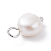 Natural Cultured Freshwater Pearl Charms PALLOY-JF01099-03-5