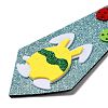 Easter Theme Rabbit Egg Glitter Felt Necktie AJEW-C030-01D-3