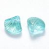 Transparent Spray Painted Glass Beads X-GLAA-T016-04A-2