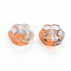 Two Tone Transparent Baking Painted Glass Beads GLAA-S190-021-B02-2