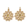 Brass Micro Pave Cubic Zirconia Pendants KK-E108-30G-1