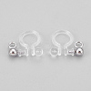304 Stainless Steel and Plastic Clip-on Earring Findings STAS-P208-01P-2