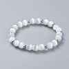Cat Eye Beads Stretch Bracelets BJEW-JB04401-2