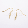 Brass Earring Hooks X-KK-F714-02G-2