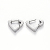 304 Stainless Steel Huggie Hoop Earrings STAS-S103-20P-2