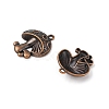 Tibetan Style Alloy Pendants TIBEP-10995-R-2