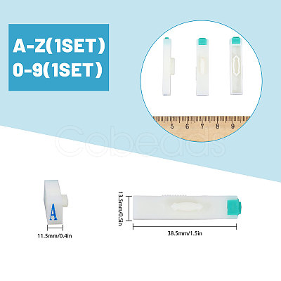 CHGCRAFT 2 Sets 2 Styles DIY Scrapbooking Plastic with Rubber Stamp Sets AJEW-CA0004-31A-1