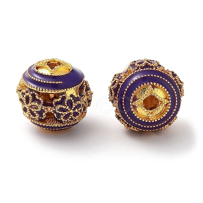 Alloy Enamel Beads ENAM-B001-08S-1