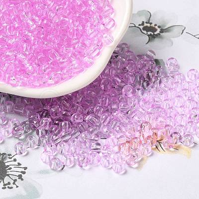 Transparent Colours Glass Seed Beads SEED-P007-02A-07-1