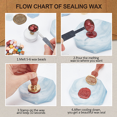 Wax Seal Stamp Set AJEW-WH0208-1055-1