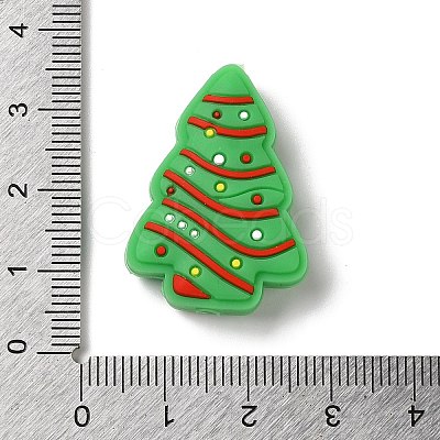 Christmas Theme Silicone Focal Beads SIL-G011-09B-1