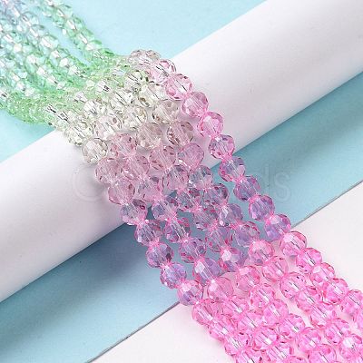 Transparent Glass Beads Strands GLAA-L045-02A-05-1