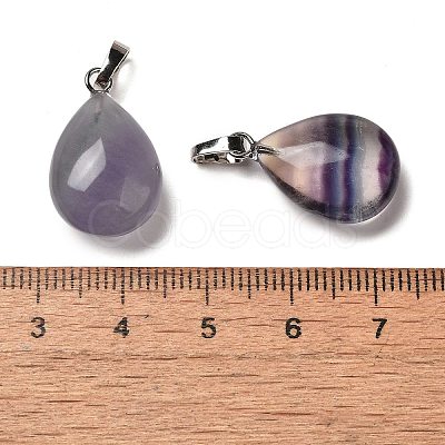 Natural Fluorite Pendants G-C155-01A-P-1