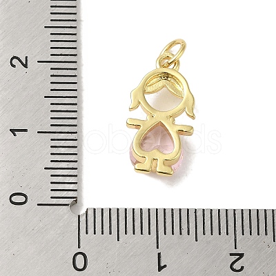 Rack Plating Brass Glass Pendants KK-P272-18A-G02-1