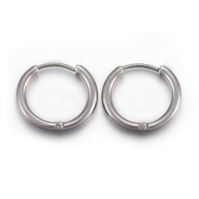 Tarnish Resistant 202 Stainless Steel Huggie Hoop Earrings X-EJEW-L205-02G-P-1