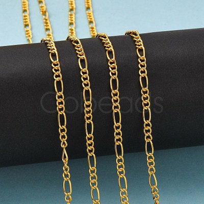 Iron Handmade Chains Figaro Chains Mother-Son Chains CHSM005Y-G-1