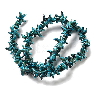 Synthetic Turquoise Dyed Beads Strands G-P507-04A-1