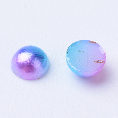 Imitation Pearl Acrylic Cabochons OACR-R063-5mm-01-1