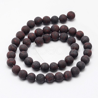 Natural Brecciated Jasper Beads Strands G-D690-4mm-1