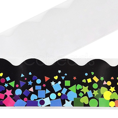 Wavy Edge Sticker Classroom Decorations AJEW-Z030-08D-1