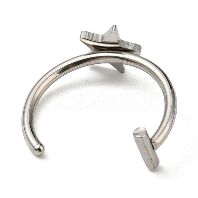 Non-Tarnish 304 Stainless Steel Eyebrow Ring AJEW-H140-04P-1