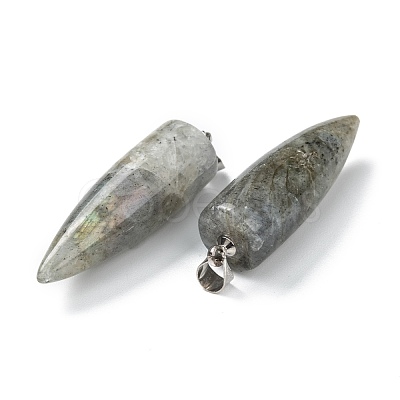 Natural Labradorite Pointed Pendants G-D040-01P-B04-1