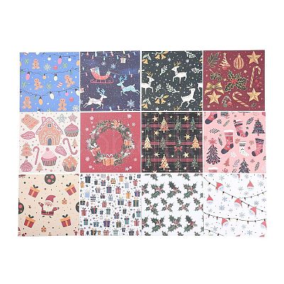 Christmas Pattern Scrapbooking Paper Pads Set STIC-C010-34C-1