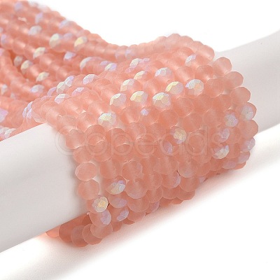 Transparent Glass Beads Strands EGLA-A044-T4mm-MB21-1