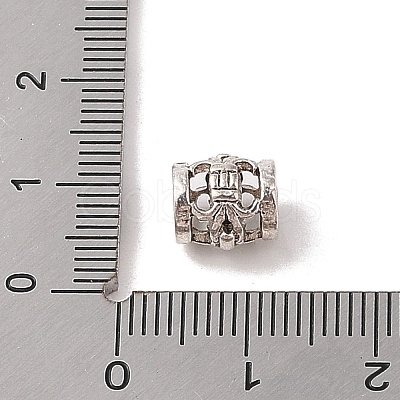 Tibetan Style Hollow Out Alloy European Beads TIBE-Q090-45AS-1