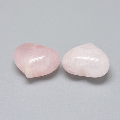 Natural Rose Quartz Heart Palm Stone G-F637-11K-1