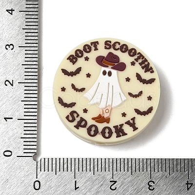 Halloween Themed Boot Scootin spooky Silicone Focal Beads SIL-M006-01B-1