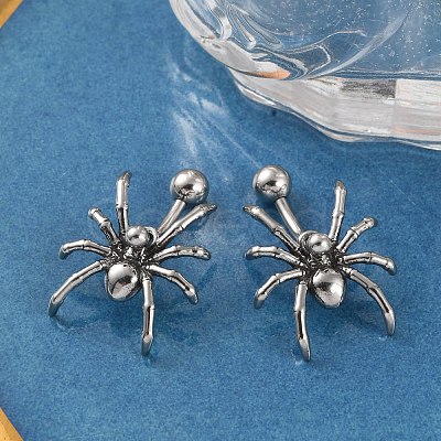 Spider 316 Surgical Stainless Steel Belly Button Rings/Earrings EJEW-G416-09AS-1