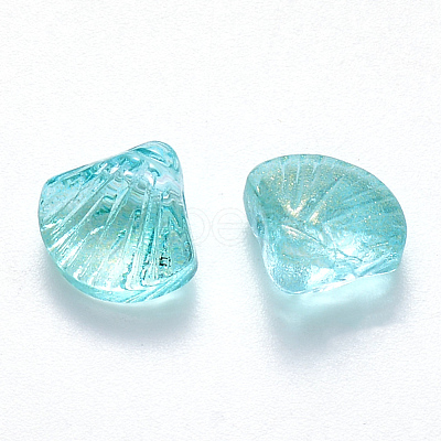 Transparent Spray Painted Glass Beads X-GLAA-T016-04A-1