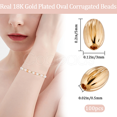 Beebeecraft Brass Corrugated Beads KK-BBC0012-61-1