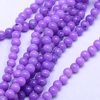 Natural Mashan Jade Round Beads Strands G-D263-6mm-XS24-1