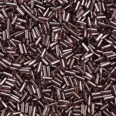 Plated Glass Bugle Beads SEED-S046-01A-40-1