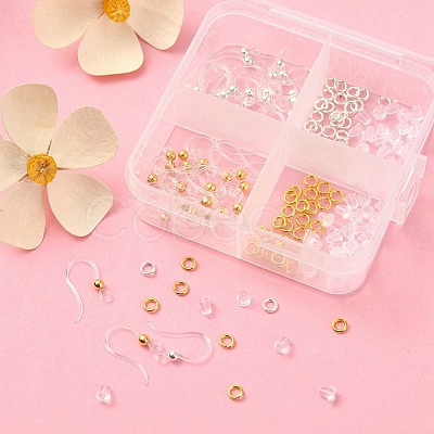 40Pcs 2 Color Eco-Friendly Plastic Earring Hooks DIY-YW0007-13-1