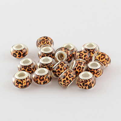 Large Hole Resin European Beads X-OPDL-R114-24B-1