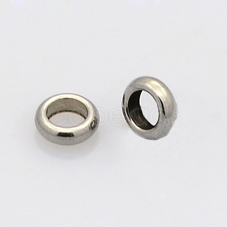 Tarnish Resistant Ring 304 Stainless Steel Spacer Beads STAS-N020-11-5mm-1