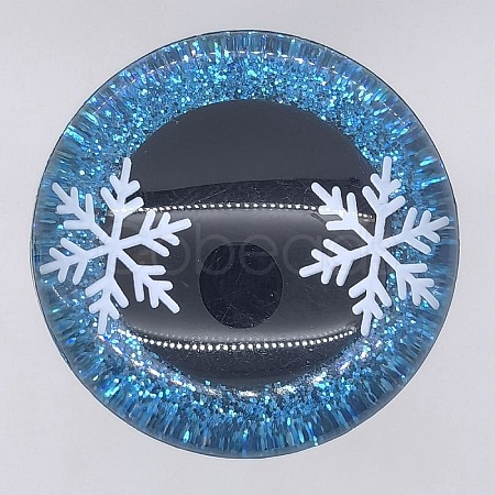 Snowflake Resin Craft Safety Eyes DIY-WH0399-97C-1