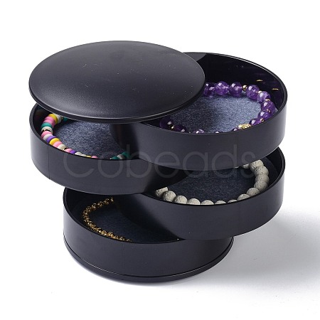 4-Layer Rotating Travel Jewelry Tray Case OBOX-O005-01C-1