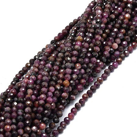 Natural Ruby Beads Strands G-E576-63C-1